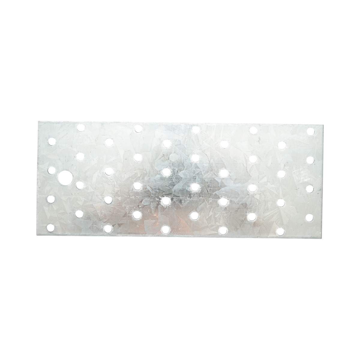 Piastra forata 80x200mm, spessore 2mm, acciaio zincato - immagine 4