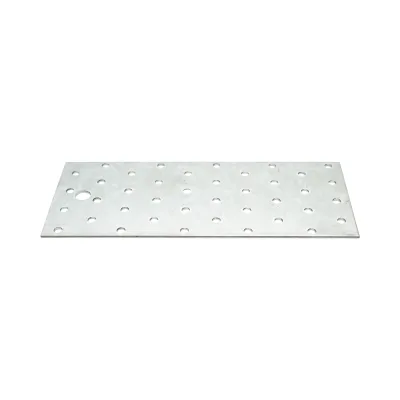 Piastra forata 80x200mm, spessore 2mm, acciaio zincato - immagine 2