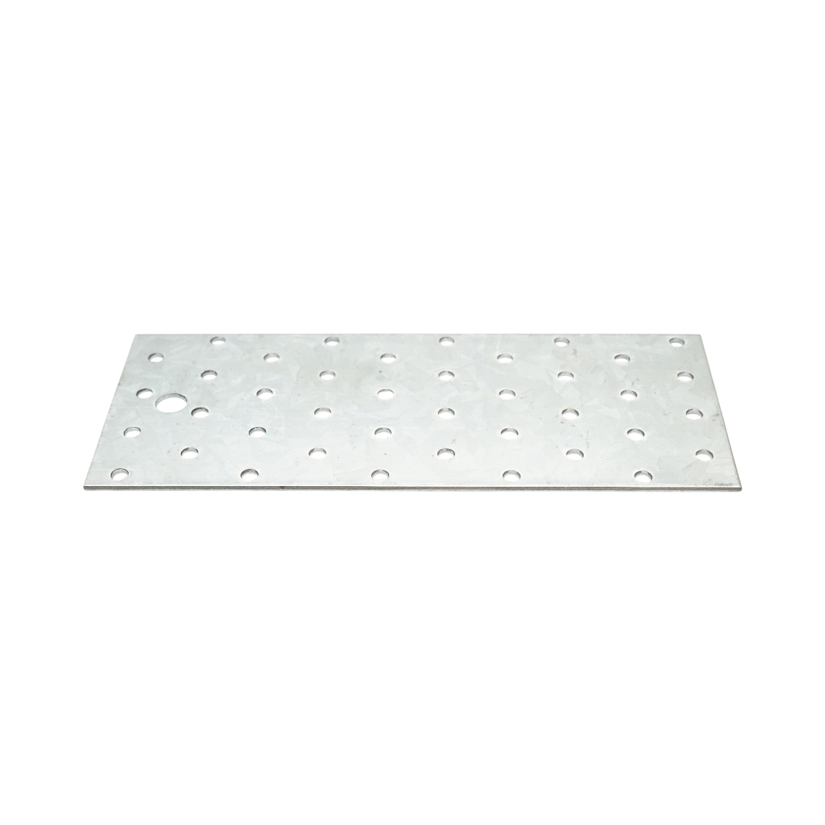 Piastra forata 80x200mm, spessore 2mm, acciaio zincato - immagine 2