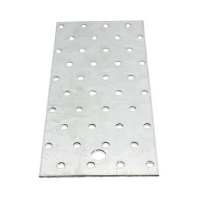 Piastra forata 80x200mm, spessore 2mm, acciaio zincato - immagine 3
