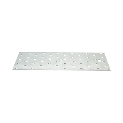 Piastra forata 80x240mm, spessore 2mm, acciaio zincato - immagine 2