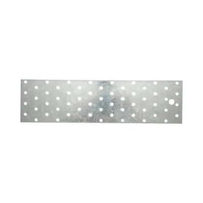 Piastra forata 80x300mm, spessore 2mm, acciaio zincato - immagine 4