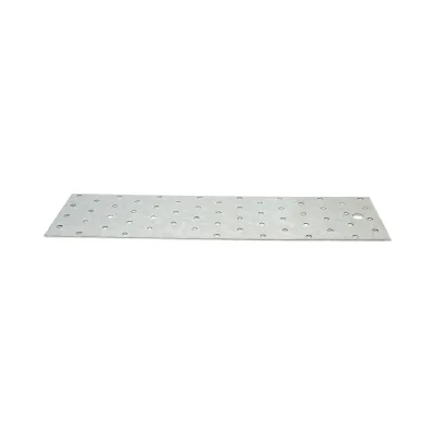 Piastra forata 80x300mm, spessore 2mm, acciaio zincato - immagine 2