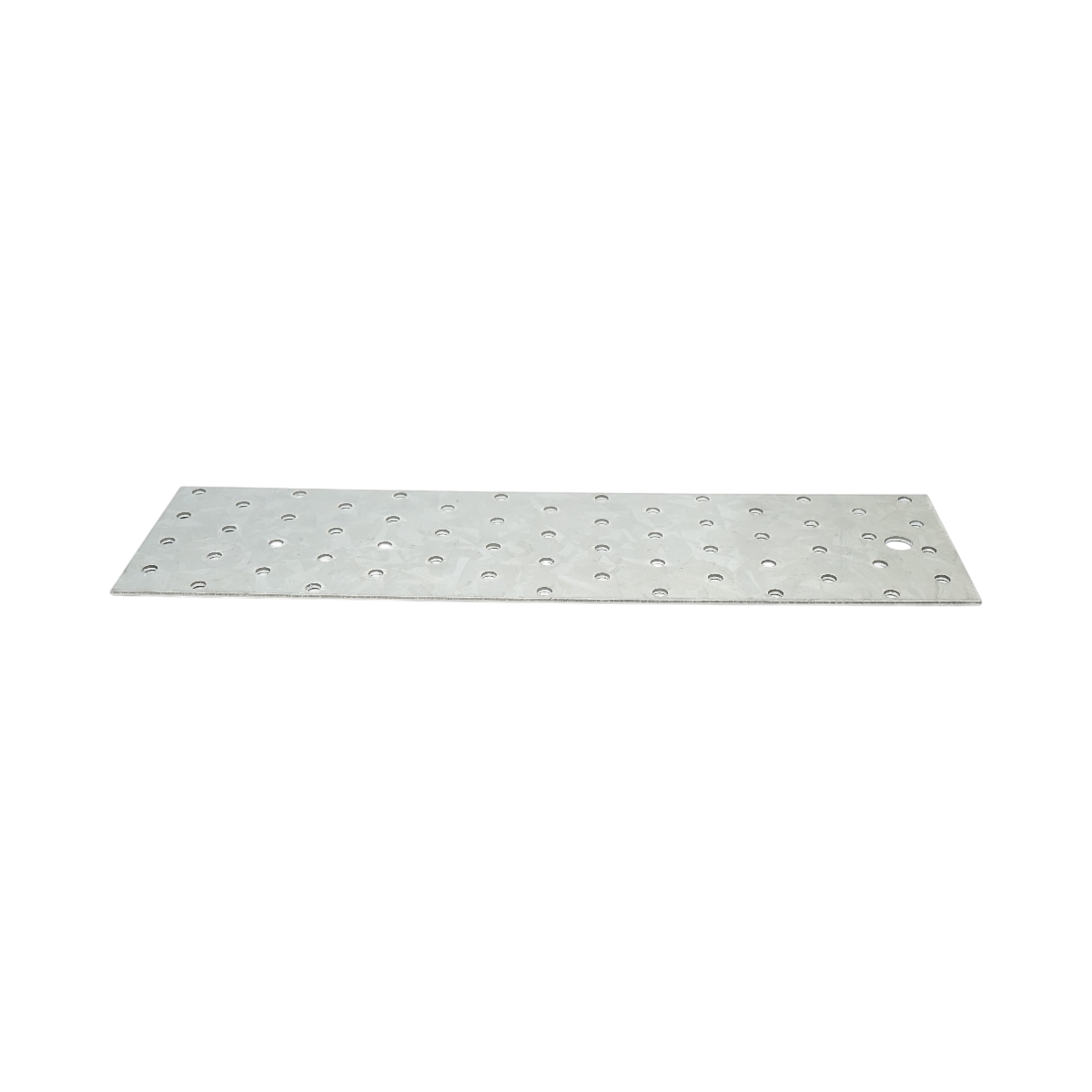 Piastra forata 80x300mm, spessore 2mm, acciaio zincato - immagine 2