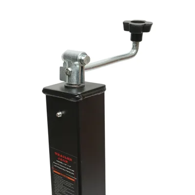 Piede di supporto per rimorchio regolabile con manovella, 56 cm, fissaggio laterale, carico massimo 3175 kg - immagine 5