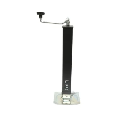 Piede di supporto per rimorchio regolabile con manovella, 56 cm, fissaggio laterale, carico massimo 3175 kg - immagine 3