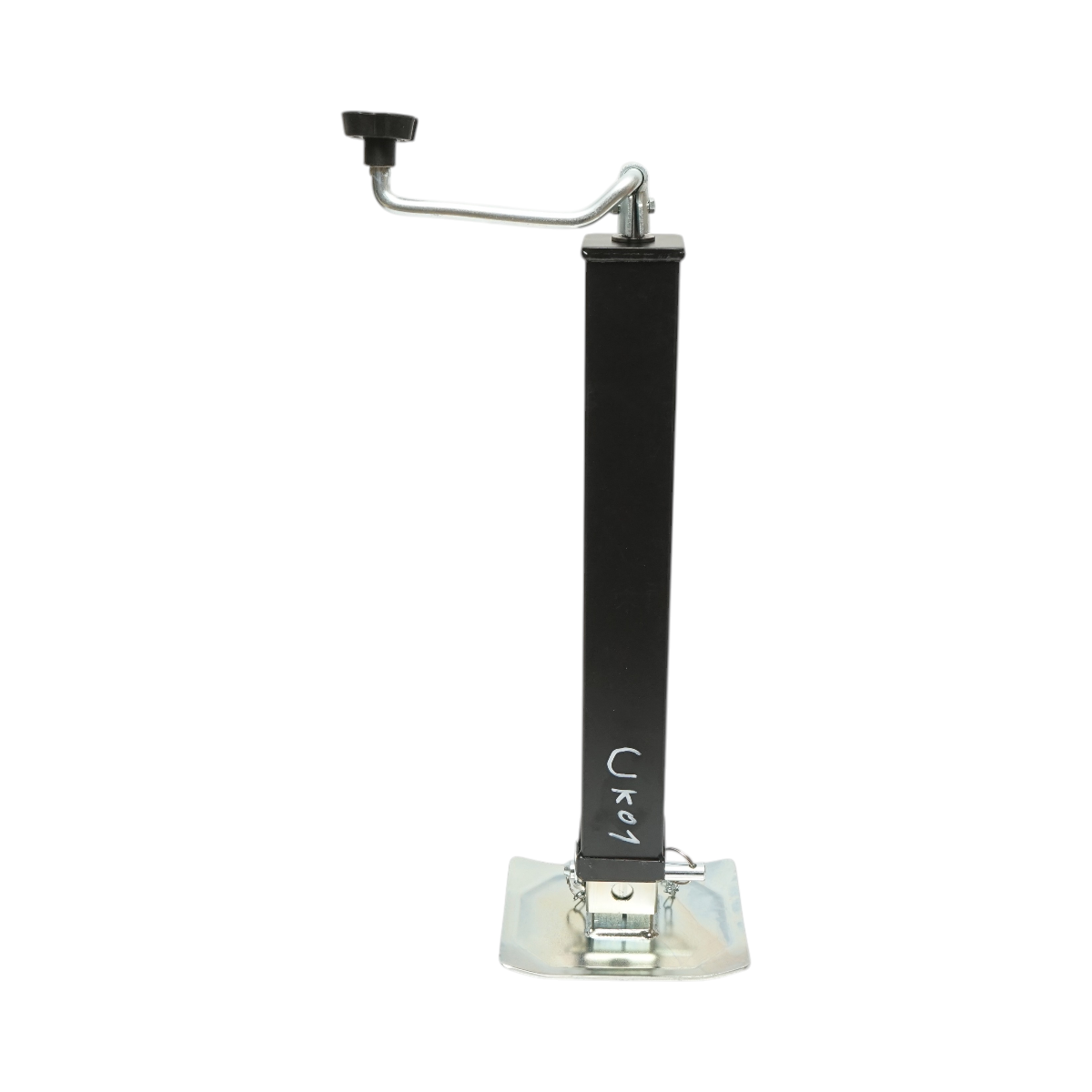 Piede di supporto per rimorchio regolabile con manovella, 56 cm, fissaggio laterale, carico massimo 3175 kg - immagine 3