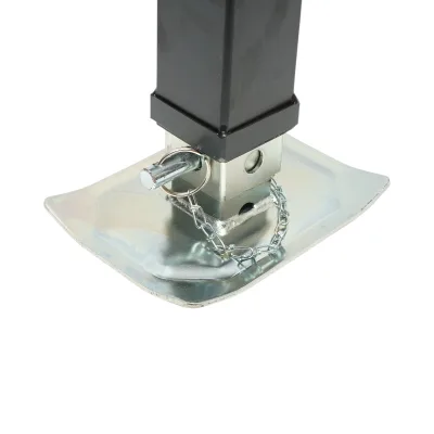 Piede di supporto per rimorchio regolabile con manovella, 56 cm, fissaggio laterale, carico massimo 3175 kg - immagine 6