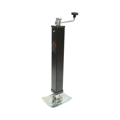 Piede di supporto per rimorchio regolabile con manovella, 56 cm, fissaggio laterale, carico massimo 3175 kg - immagine 2