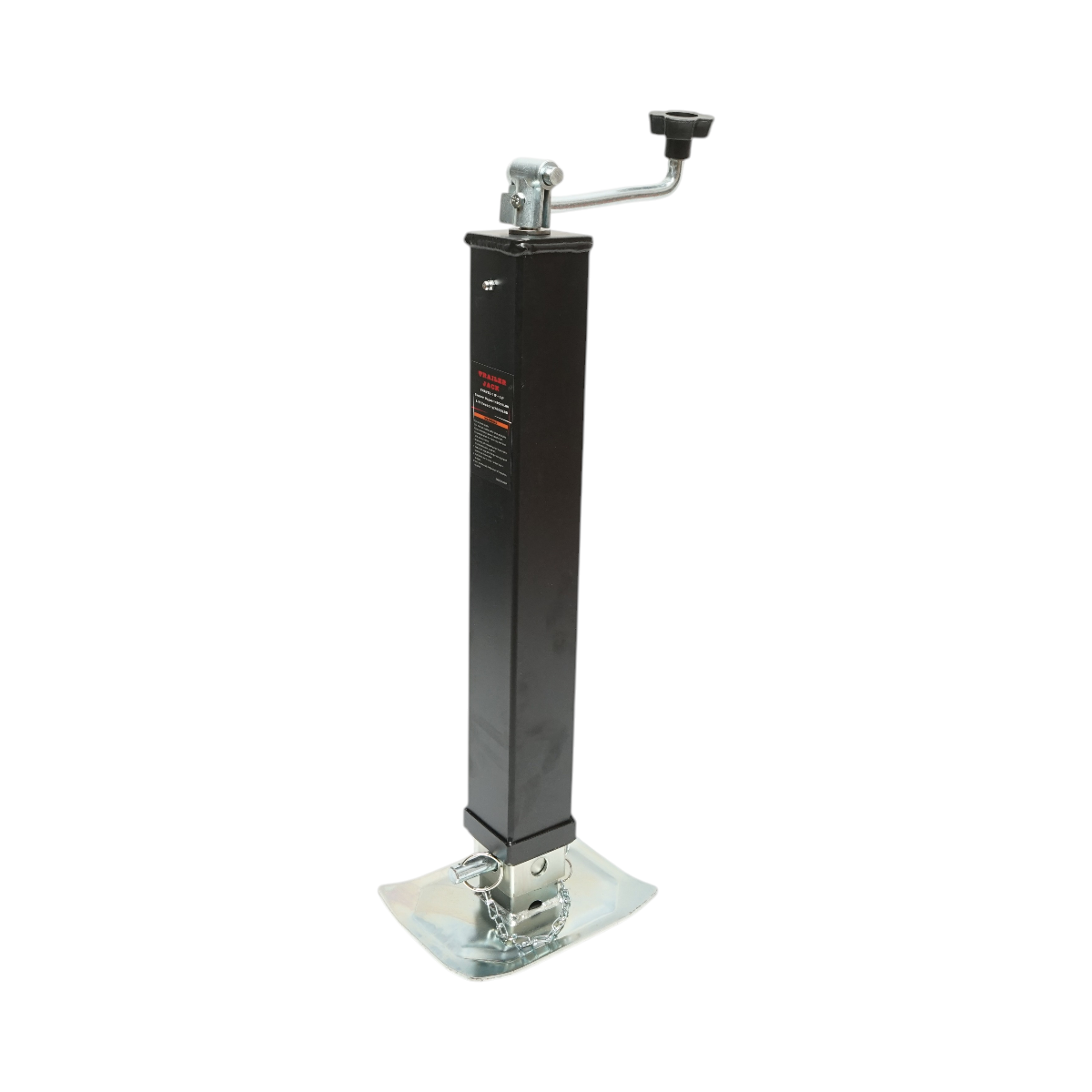 Piede di supporto per rimorchio regolabile con manovella, 56 cm, fissaggio laterale, carico massimo 3175 kg - immagine 2