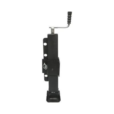 Piede di supporto per rimorchio regolabile con manovella, 58 cm, fissaggio laterale, carico massimo 4000 kg