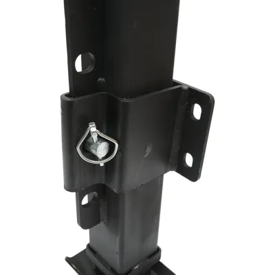Piede di supporto per rimorchio regolabile con manovella, 58 cm, fissaggio laterale, carico massimo 4000 kg - immagine 6