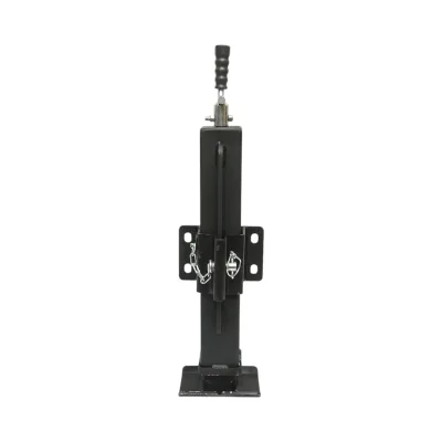 Piede di supporto per rimorchio regolabile con manovella, 58 cm, fissaggio laterale, carico massimo 4000 kg - immagine 3