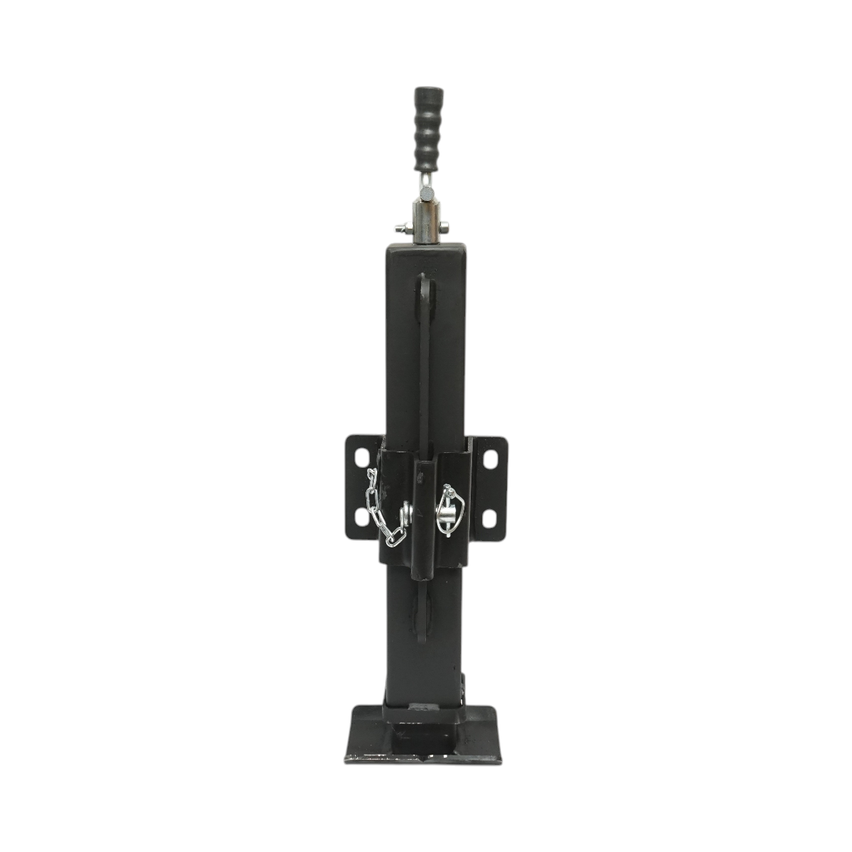 Piede di supporto per rimorchio regolabile con manovella, 58 cm, fissaggio laterale, carico massimo 4000 kg - immagine 3