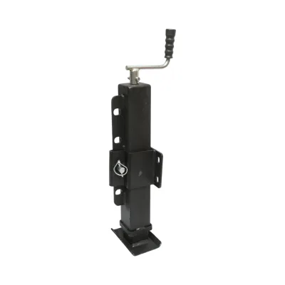 Piede di supporto per rimorchio regolabile con manovella, 58 cm, fissaggio laterale, carico massimo 4000 kg - immagine 4
