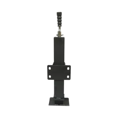 Piede di supporto per rimorchio regolabile con manovella, 58 cm, fissaggio laterale, carico massimo 4000 kg - immagine 2