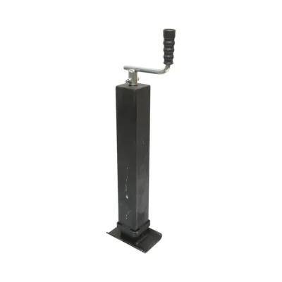 Piede di supporto per rimorchio regolabile con manovella, 58 cm, fissaggio laterale, carico massimo 4000 kg - immagine 2