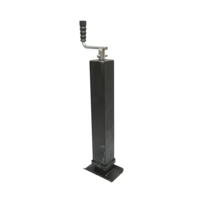 Piede di supporto per rimorchio regolabile con manovella, 58 cm, fissaggio laterale, carico massimo 4000 kg - immagine 4