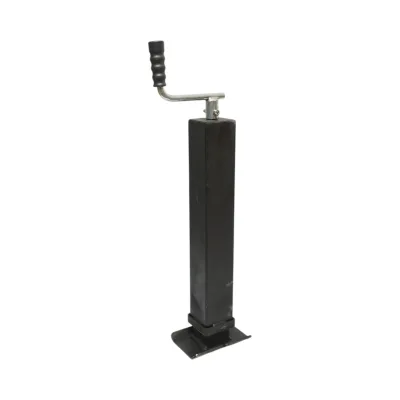 Piede di supporto per rimorchio regolabile con manovella, 58 cm, fissaggio laterale, carico massimo 4000 kg - immagine 3