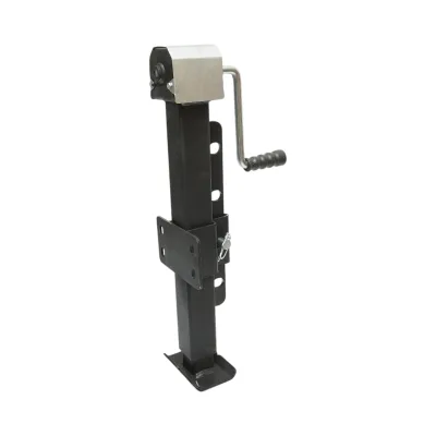 Piede di supporto per rimorchio regolabile con manovella, 64 cm, fissaggio laterale, carico massimo 4000 kg - immagine 4