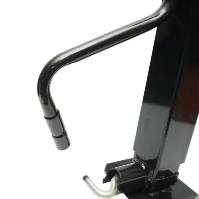 Piede di supporto per rimorchio regolabile con manovella, 71 cm, fissaggio laterale, carico massimo 5443 kg - immagine 6