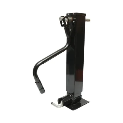Piede di supporto per rimorchio regolabile con manovella, 71 cm, fissaggio laterale, carico massimo 5443 kg - immagine 2