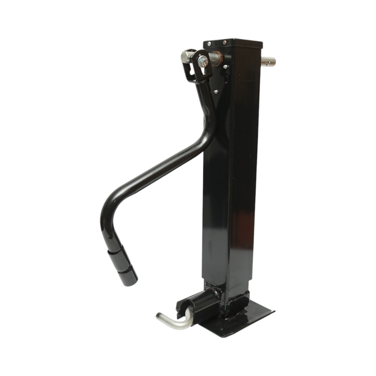 Piede di supporto per rimorchio regolabile con manovella, 71 cm, fissaggio laterale, carico massimo 5443 kg - immagine 2