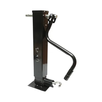 Piede di supporto per rimorchio regolabile con manovella, 71 cm, fissaggio laterale, carico massimo 5443 kg