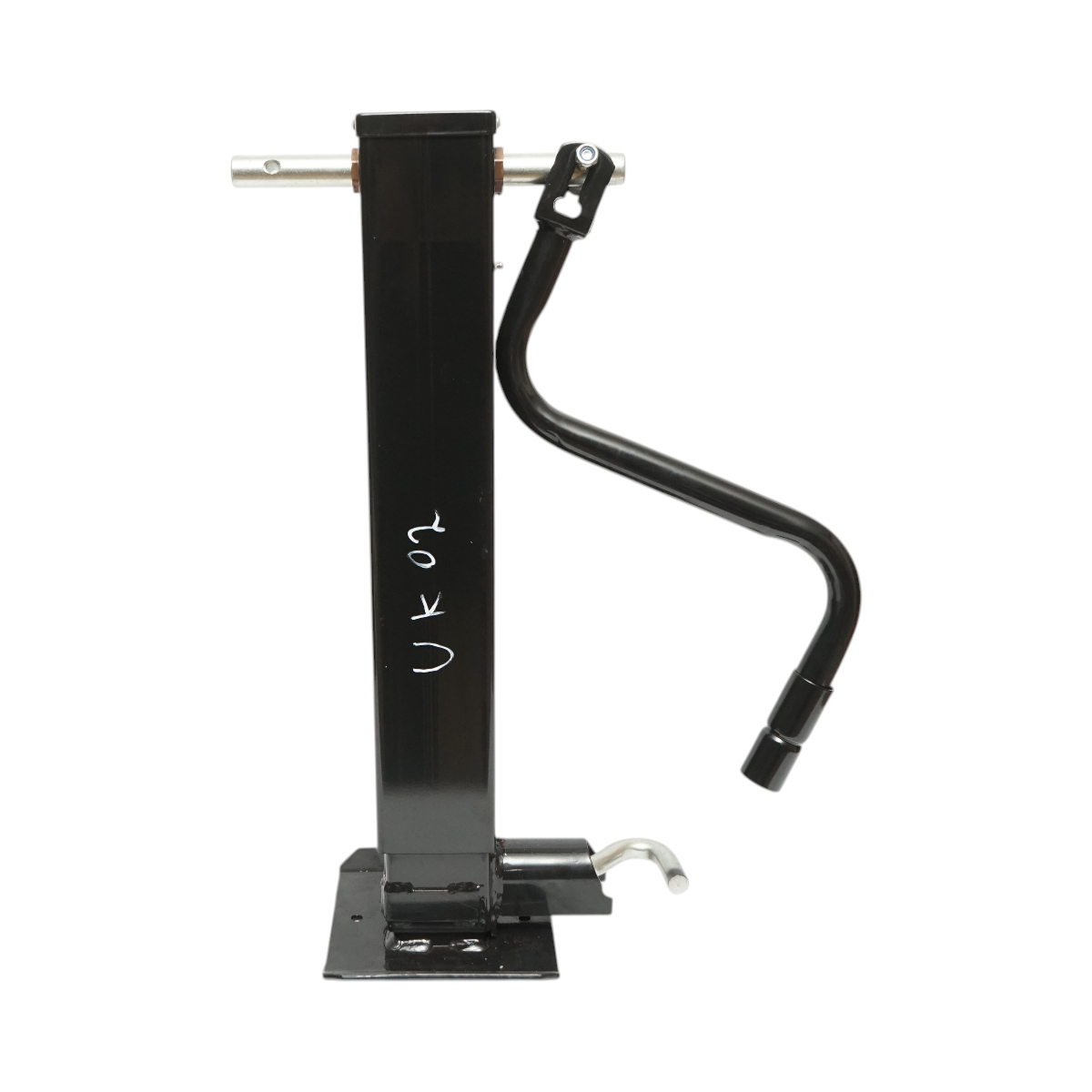 Piede di supporto per rimorchio regolabile con manovella, 71 cm, fissaggio laterale, carico massimo 5443 kg - immagine 3