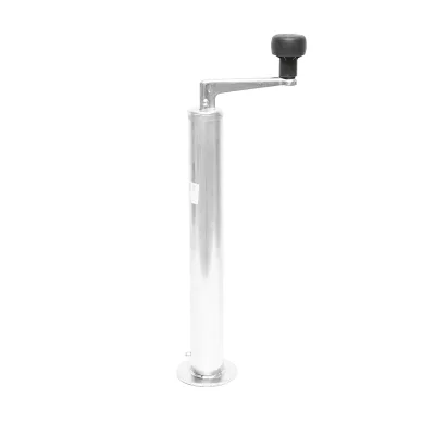 Piede di supporto regolabile per rimorchio, diametro 48 mm, altezza minima 390 mm, massima 640 mm