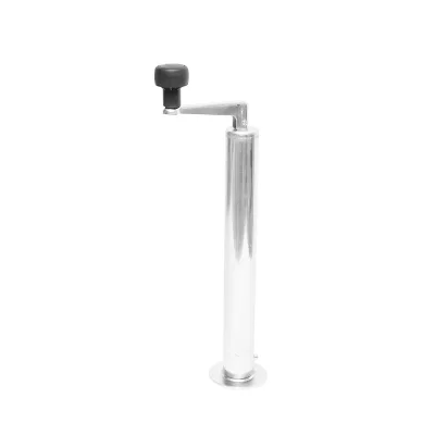 Piede di supporto regolabile per rimorchio, diametro 48 mm, altezza minima 390 mm, massima 640 mm - immagine 2