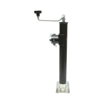 Piedino di supporto regolabile per rimorchio con manovella 50 cm, fissaggio laterale, carico massimo 2268 kg. - immagine 2