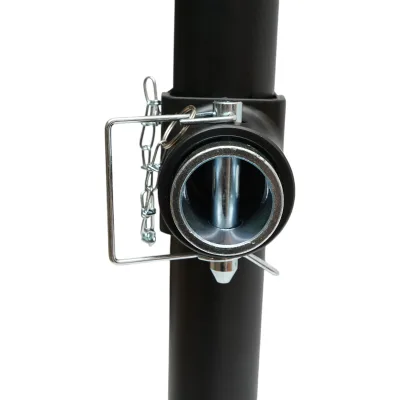 Piedino di supporto regolabile per rimorchio con manovella 50 cm, fissaggio laterale, carico massimo 2268 kg. - immagine 5