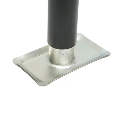 Piedino di supporto regolabile per rimorchio con manovella 50 cm, fissaggio laterale, carico massimo 2268 kg. - immagine 6