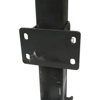 Piedino di supporto regolabile per rimorchio con manovella 65 cm, fissaggio laterale, carico massimo 4000 kg. - immagine 5