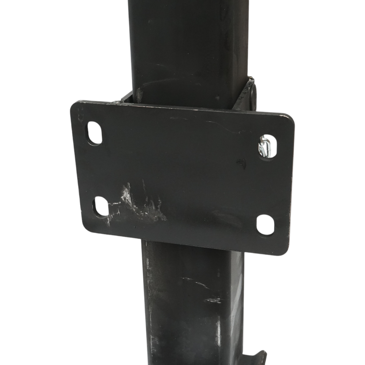 Piedino di supporto regolabile per rimorchio con manovella 65 cm, fissaggio laterale, carico massimo 4000 kg. - immagine 5