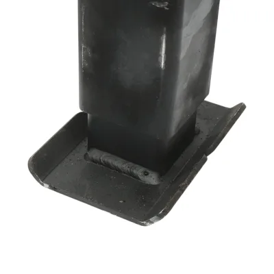 Piedino di supporto regolabile per rimorchio con manovella 65 cm, fissaggio laterale, carico massimo 4000 kg. - immagine 6
