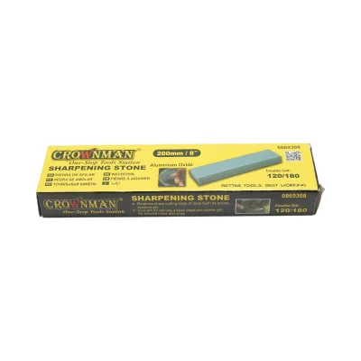 Pietra per affilare 200x50x25 mm, grana 120/180, Crownman - immagine 6