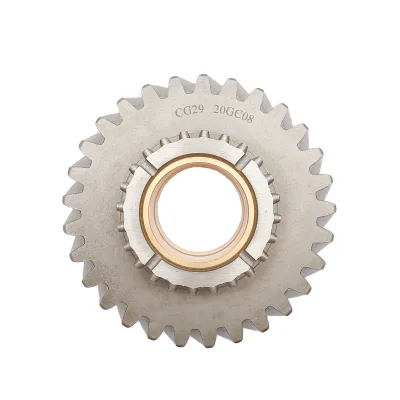 Pignone albero intermedio Z=29 con boccola in bronzo per riduttore albero secondario (albero 2) Trattore forestale - immagine 4