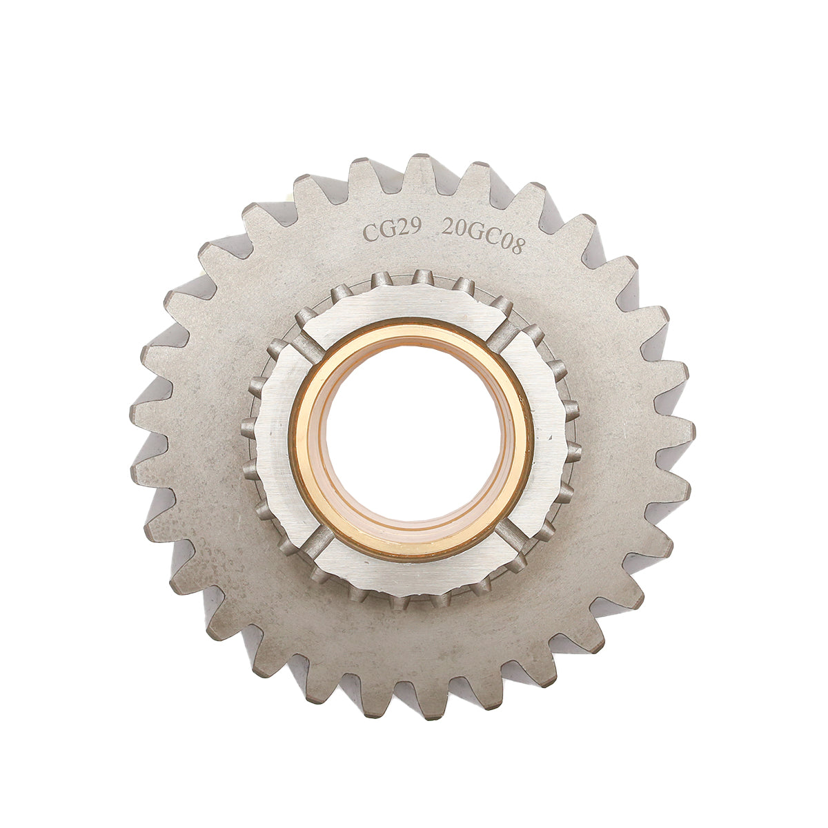 Pignone albero intermedio Z=29 con boccola in bronzo per riduttore albero secondario (albero 2) Trattore forestale - immagine 4