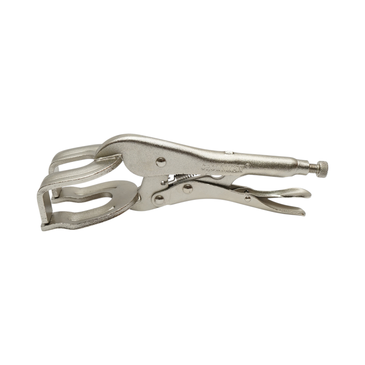Pinza autobloccante Crownman con ganasce a U da 250 mm per saldatura