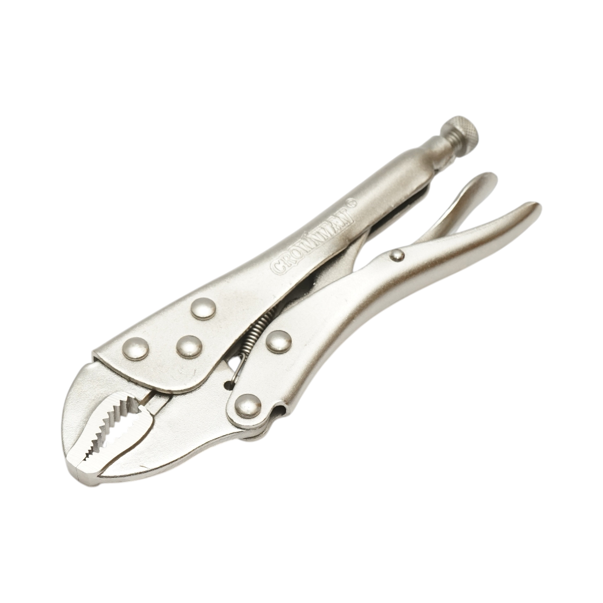 Pinza autobloccante professionale multifunzione Crownman da 180 mm con ganasce curve - immagine 3