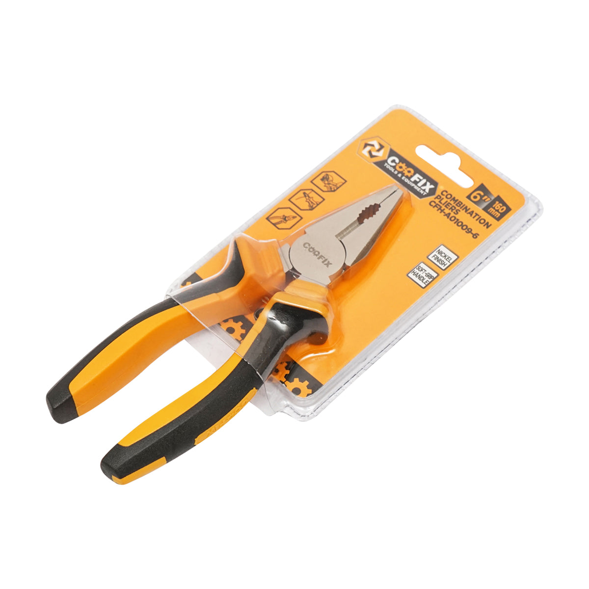 Pinza combinata 160mm professionale con finitura nichelata Coofix - immagine 2