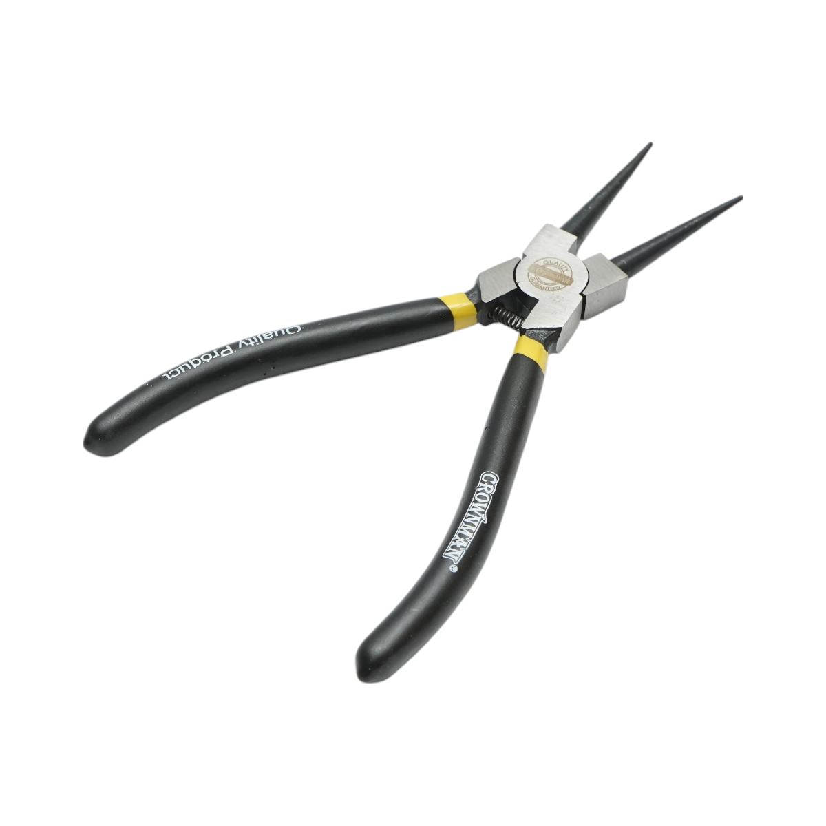 Pinza di sicurezza Crownman professionale da 180 mm con punta dritta e chiusura interna. - immagine 2