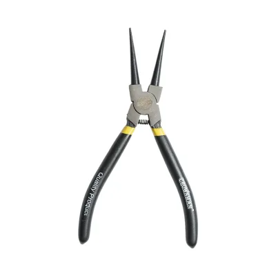 Pinza di sicurezza Crownman professionale da 180 mm con punta dritta e chiusura interna.