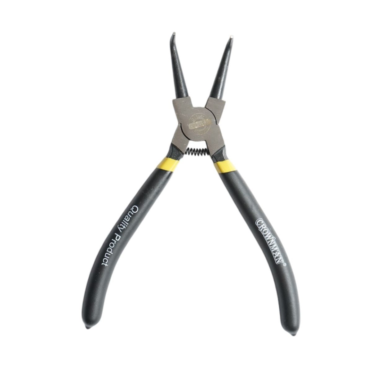 Pinza di sicurezza professionale Crownman a punta curva da 180 mm