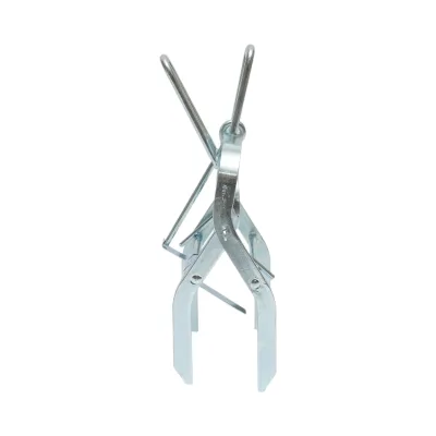 Pinza meccanica in acciaio a trappola per talpe, arvicole e topi di campagna, dimensioni 21x12x15 cm - immagine 4