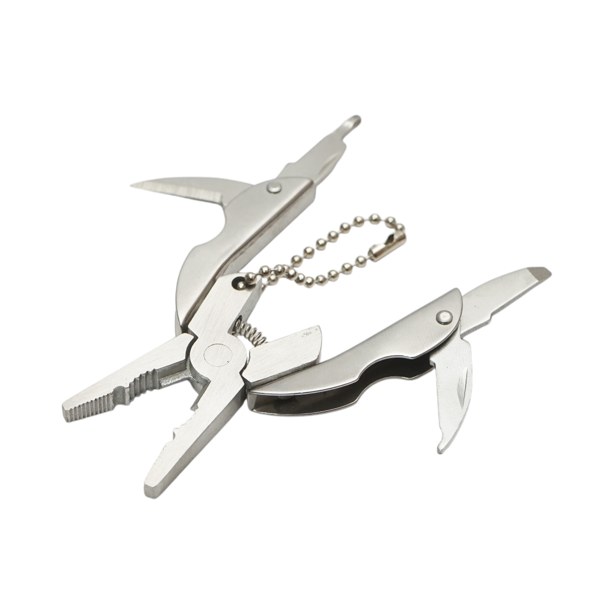 Pinza multifunzionale pieghevole per portachiavi da 50 mm - immagine 4
