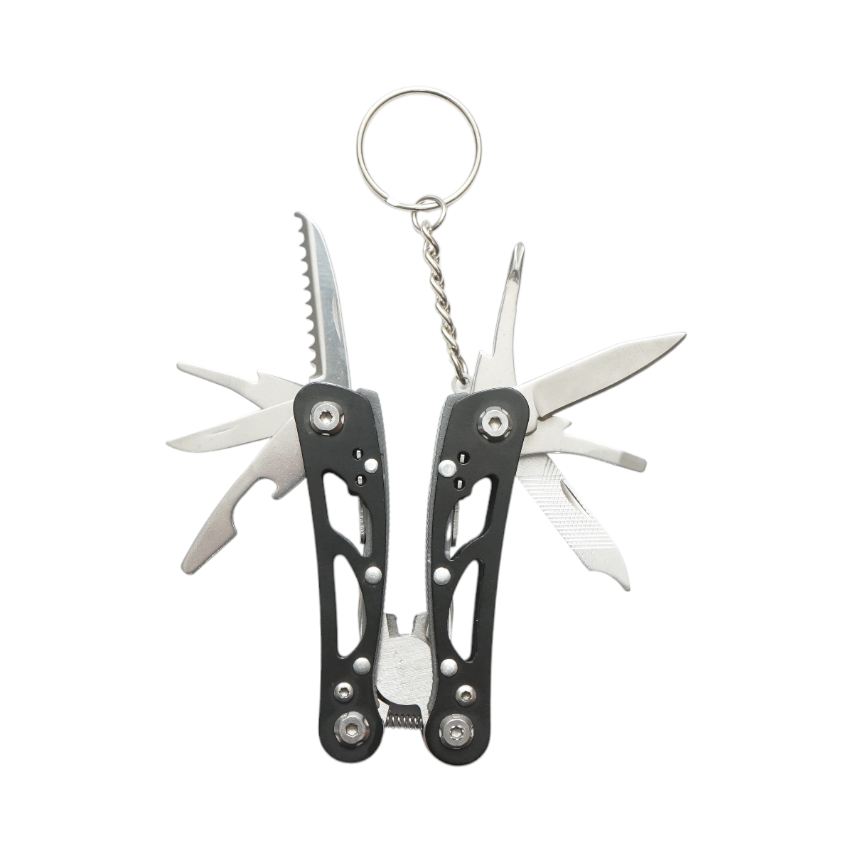 Pinza multifunzione pieghevole 9 in 1 in acciaio inox da 75 mm - immagine 2