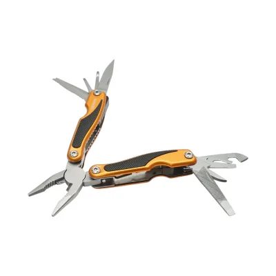 Pinza multifunzione pieghevole Crownman 9 in 1 in acciaio inox, 160 mm